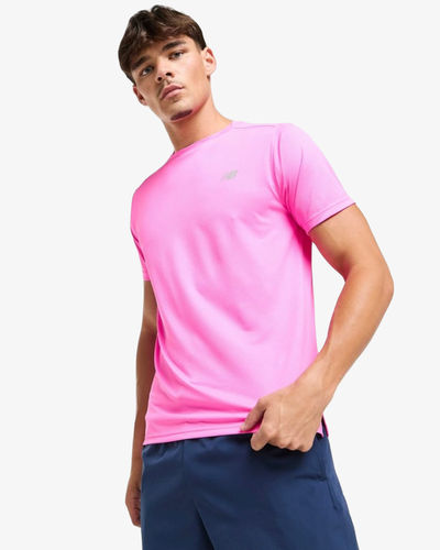 New Balance Essential Run T-Shirt Pink