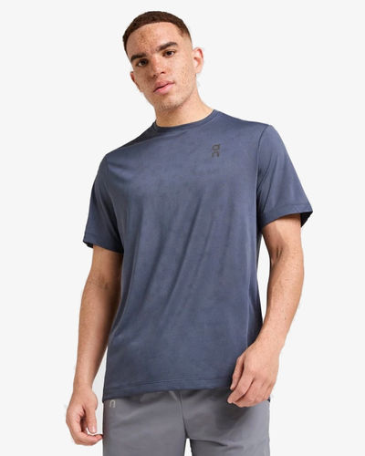 On Running Jacquard T-Shirt Navy