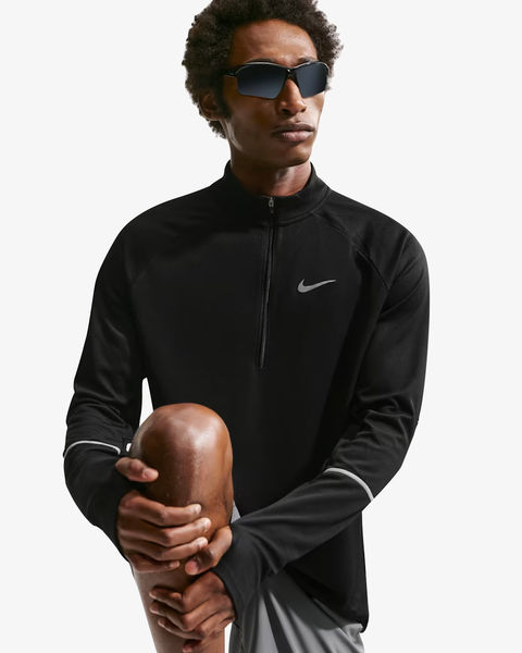 Nike Miler 1/2-zip Running Top Black