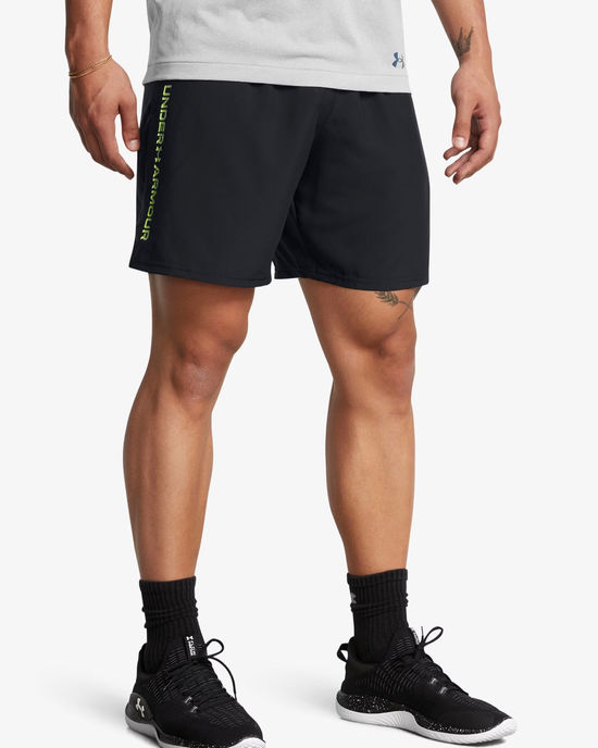 Under Armour UA Tech Woven Wordmark Shorts Black/Morph Green