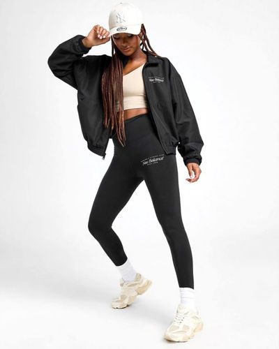 New Balance Script Leggings Black