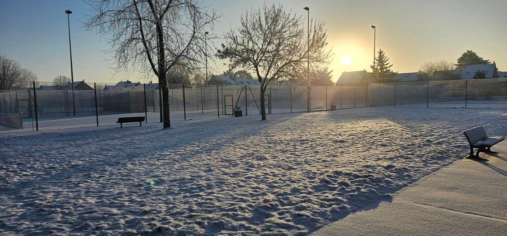 Nos terrains de tennis sous un manteau blanc en 2025