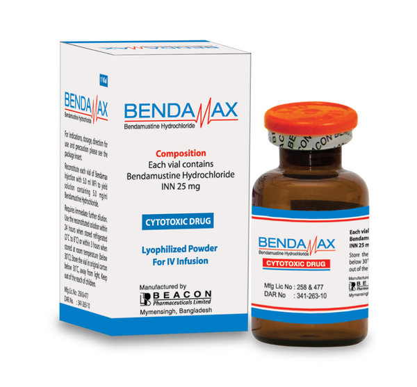 Bendamax 25 mg/vial Packaging