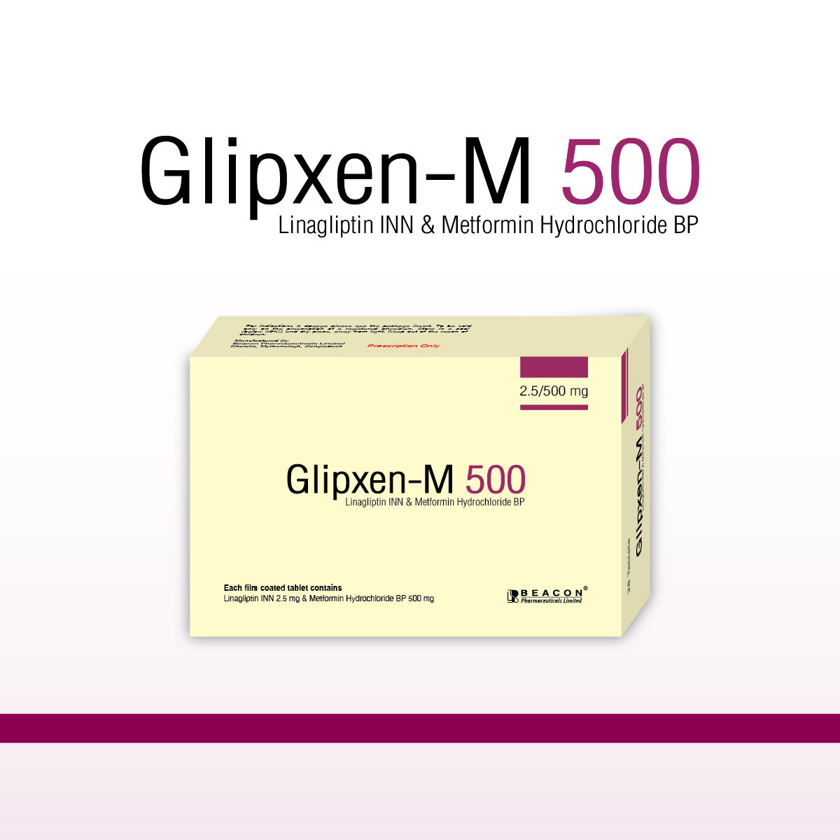 Glipxen-M 2.5 mg+850 mg Packaging