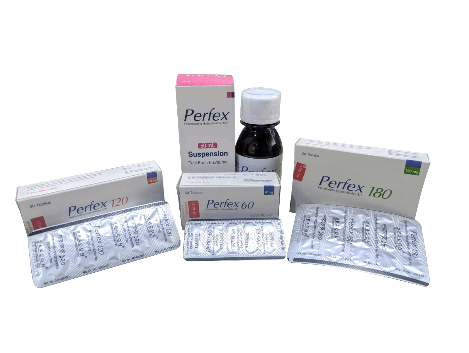 Perfex 30 mg/5 ml Packaging
