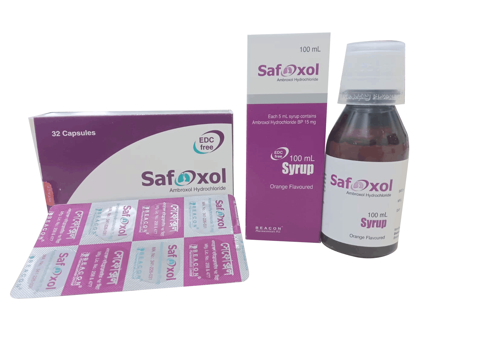 Safoxol 15 mg/5 ml Packaging