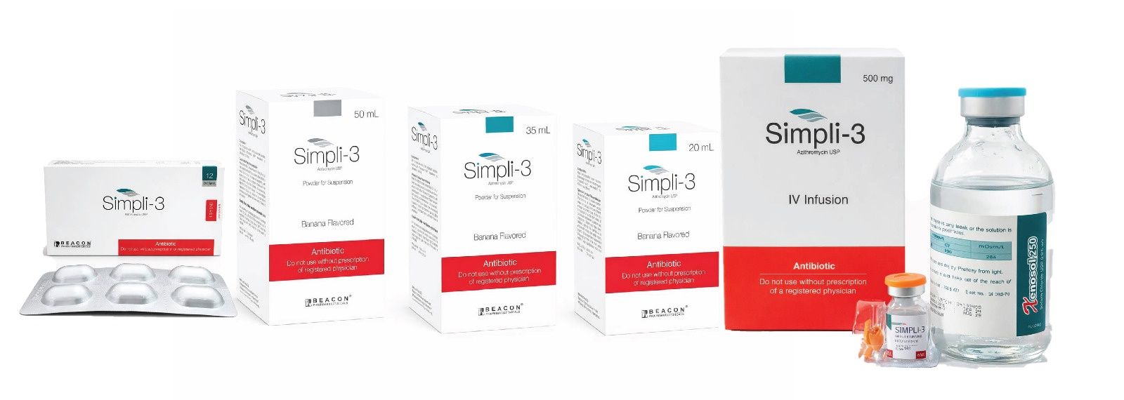 Simpli-3 200 mg/5 ml Packaging
