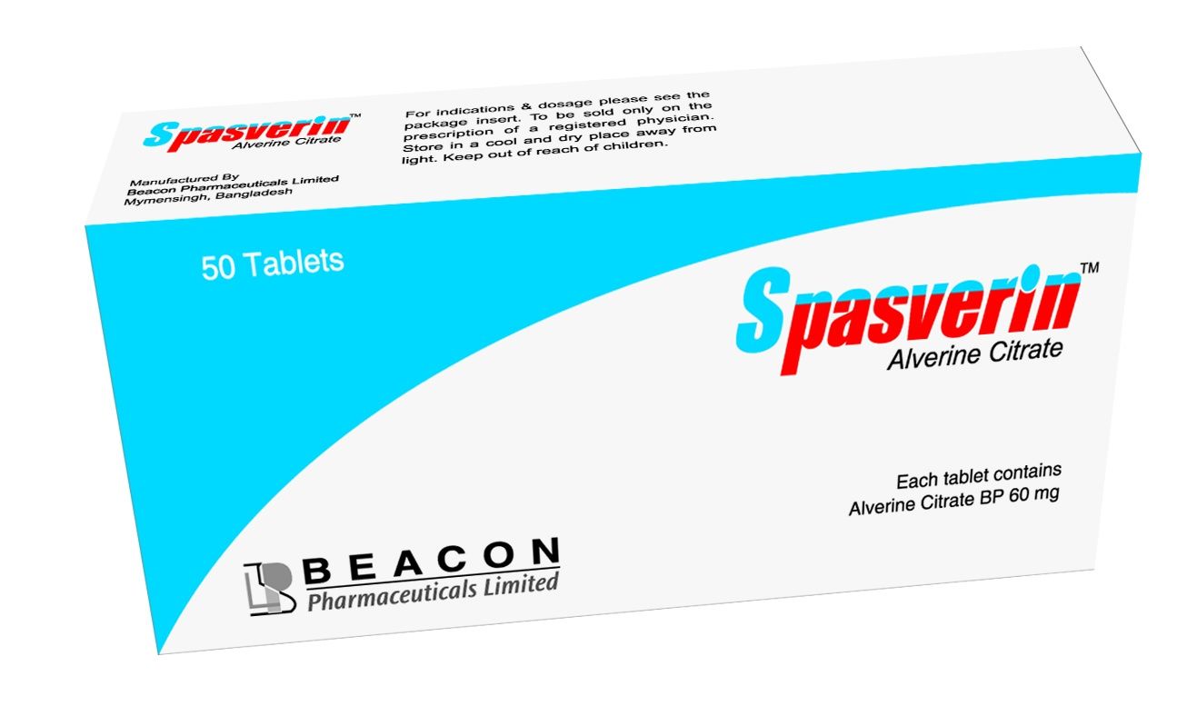Spasverin 60 mg Packaging
