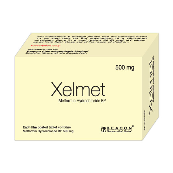 Xelmet 500 mg Packaging