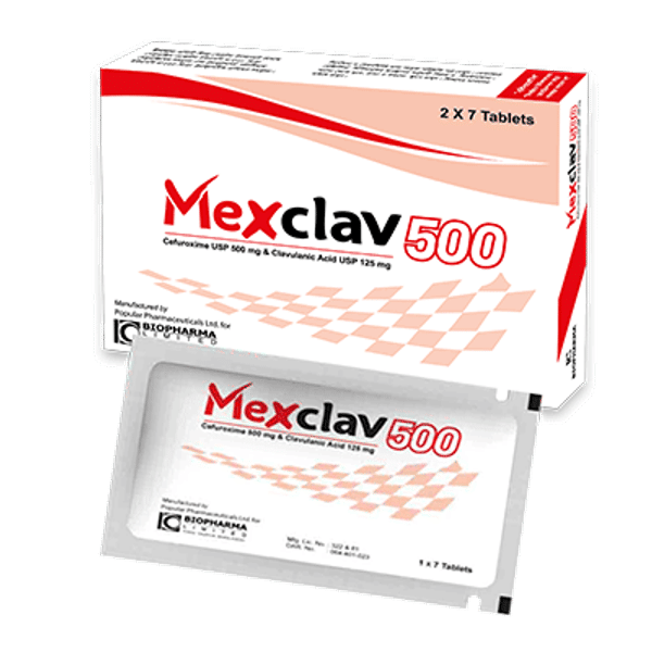 Mexclav 500 mg+125 mg Packaging