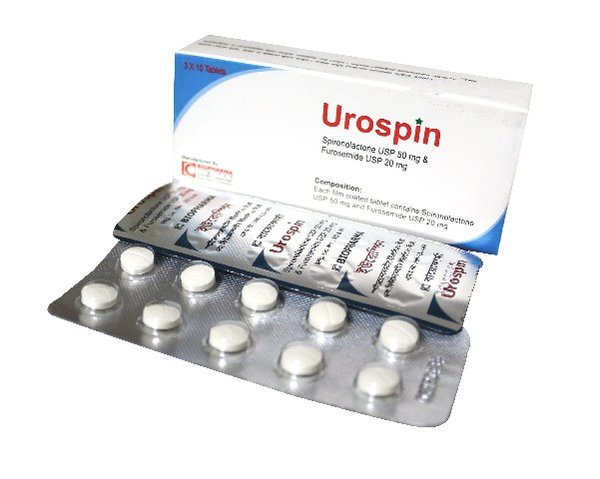 Urospin 20 mg+50 mg Packaging