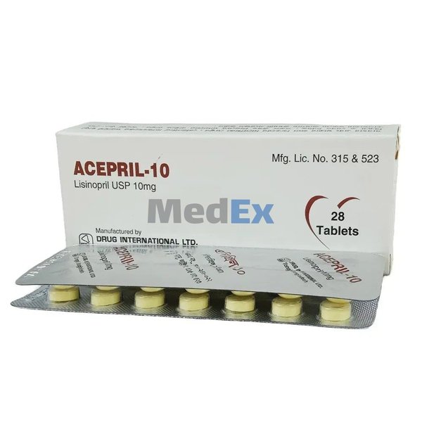 Acepril 10 mg Packaging