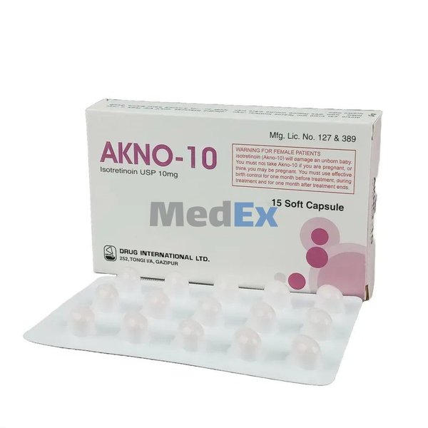 Akno 10 mg Packaging