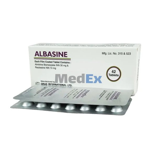 Albasine 30 mg+10 mg Packaging