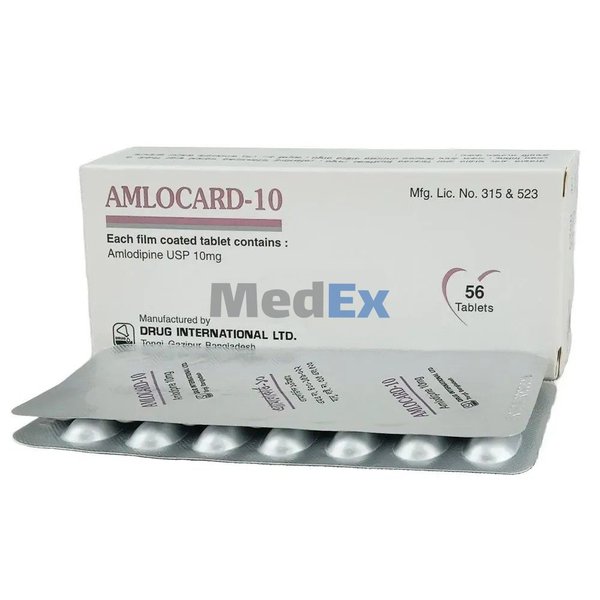 Amlocard 10 mg Packaging