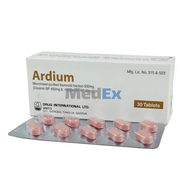 Ardium 450 mg+50 mg Packaging