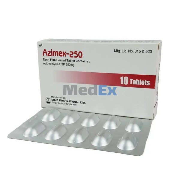 Azimex 250 mg Packaging