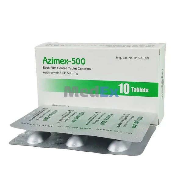Azimex 500 mg Packaging