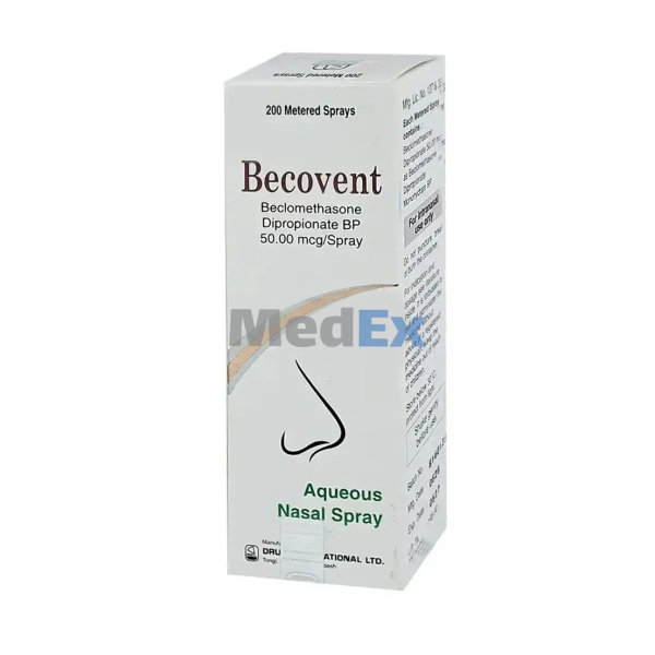 Becovent 50 mcg/spray Packaging
