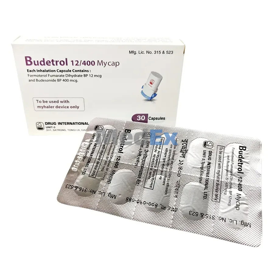 Budetrol 400 mcg+12 mcg Packaging
