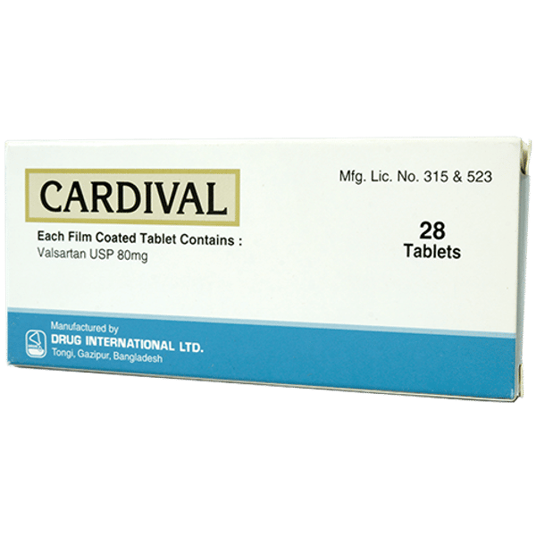 Cardival 80 mg Packaging