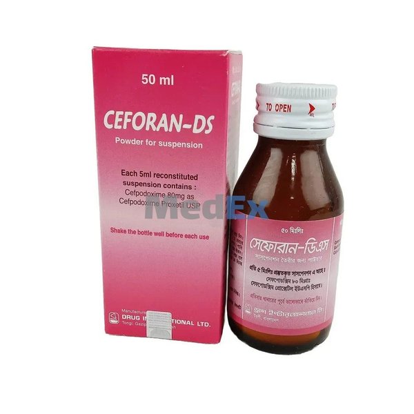 Ceforan DS 80 mg/5 ml Packaging