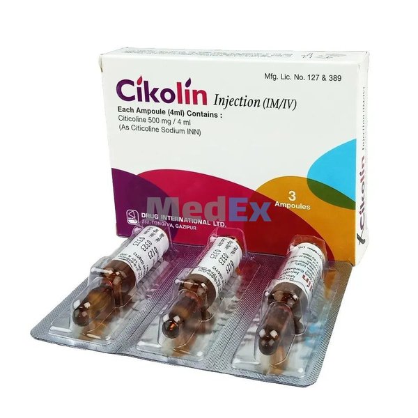 Cikolin 500 mg/4 ml Packaging