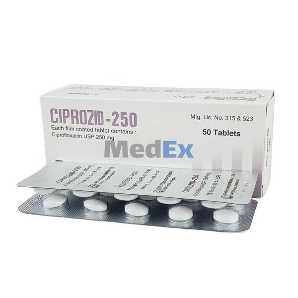 Ciprozid 250 mg Packaging