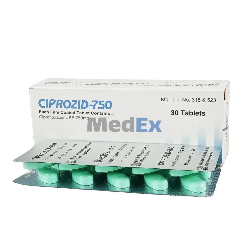 Ciprozid 750 mg Packaging