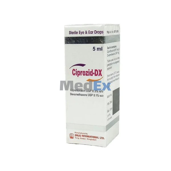 Ciprozid-DX 0.3%+0.1% Packaging