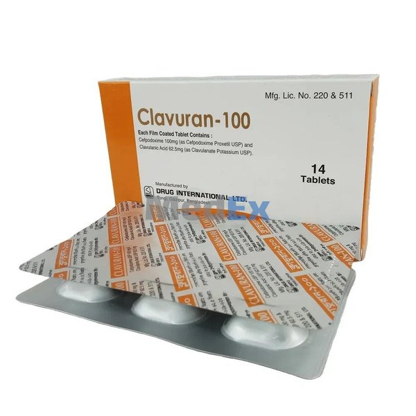 Clavuran 100 mg+62.5 mg Packaging