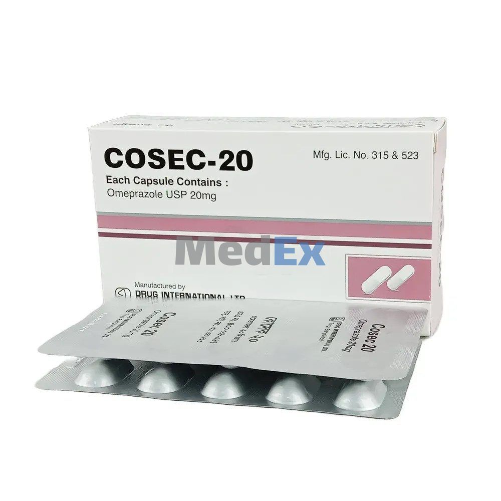 Cosec 20 mg Packaging