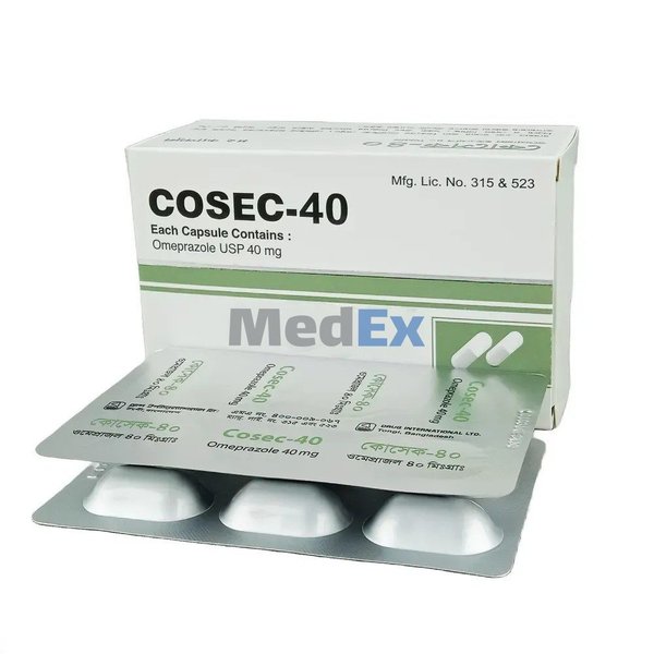 Cosec 40 mg Packaging