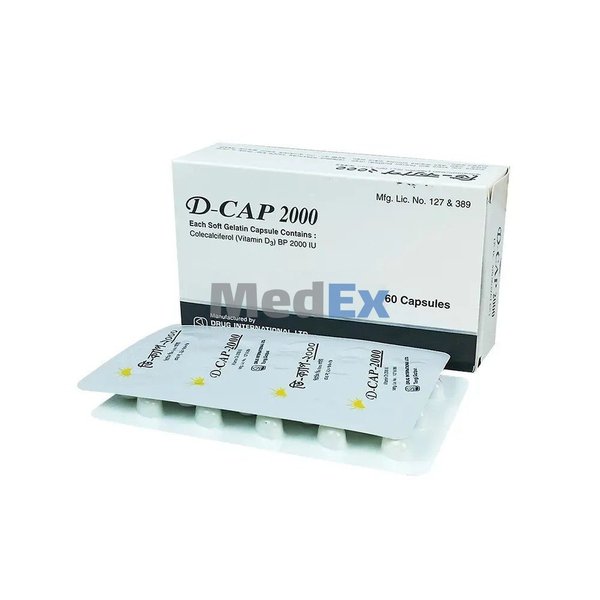 D-Cap 2000 IU Packaging