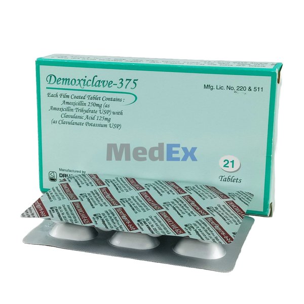 Demoxiclave 250 mg+125 mg Packaging