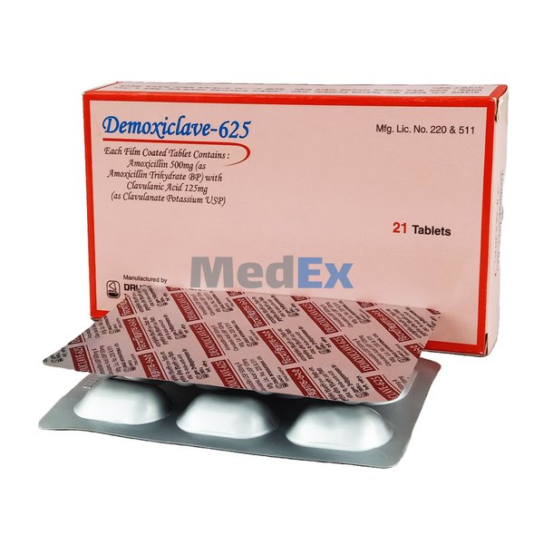 Demoxiclave 500 mg+125 mg Packaging
