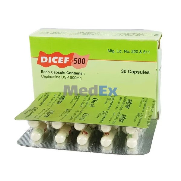 Dicef 500 mg Packaging