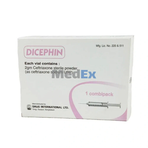 Dicephin 2 gm/vial Packaging