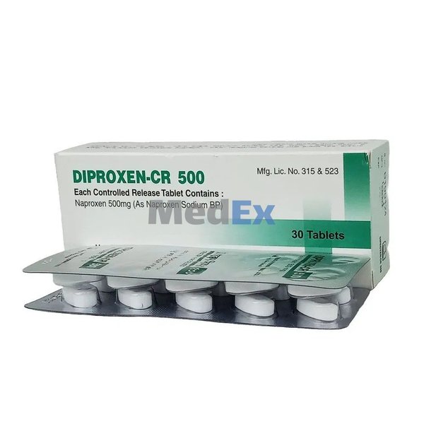 Diproxen CR 500 mg Packaging