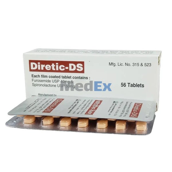 Diretic-DS 40 mg+50 mg Packaging