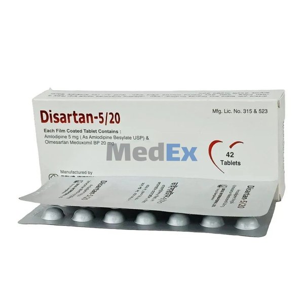 Disartan 5 mg+20 mg Packaging