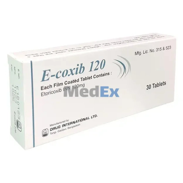 E-coxib 120 mg Packaging