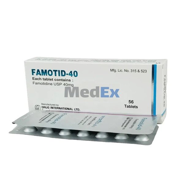 Famotid 40 mg Packaging