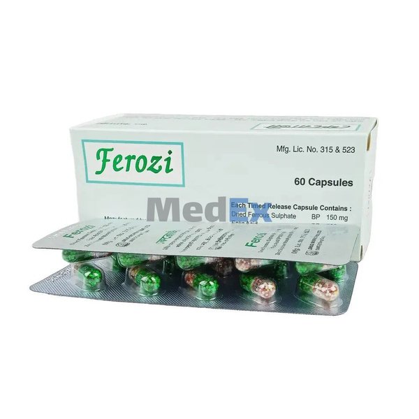 Ferozi 150 mg+0.5 mg+61.8 mg Packaging