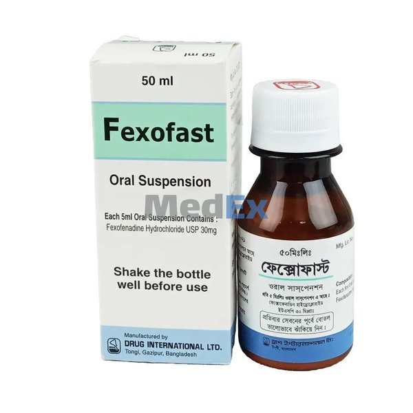 Fexofast 30 mg/5 ml Packaging