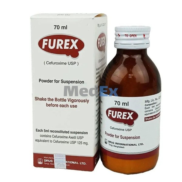 Furex 125 mg/5 ml Packaging