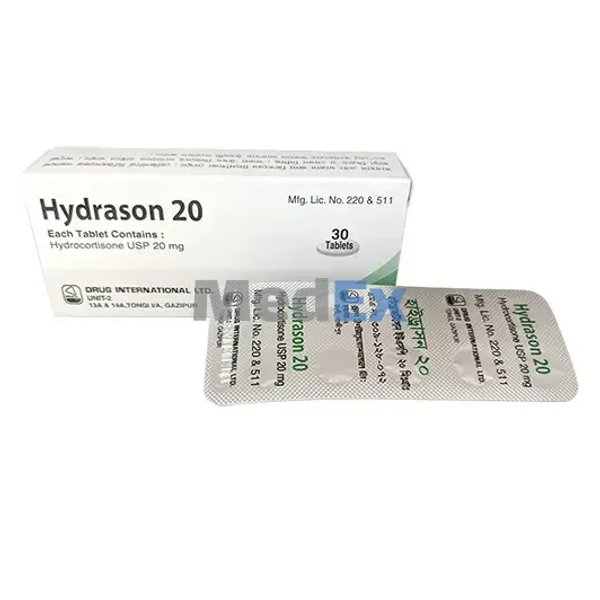 Hydrason 20 mg Packaging