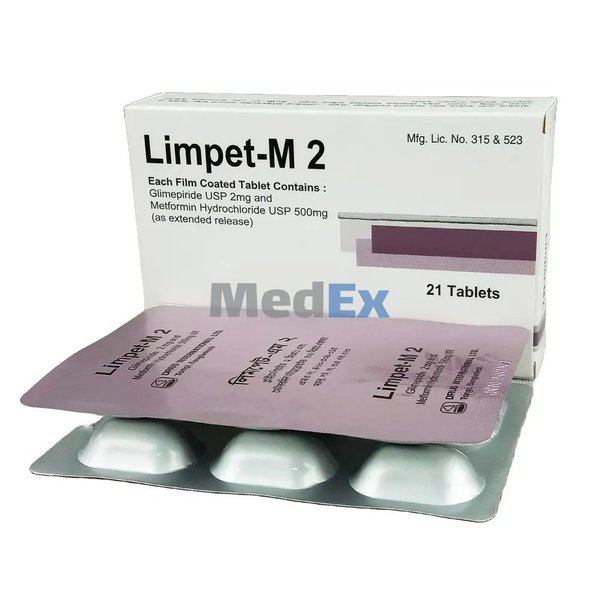 Limpet-M 2 mg+500 mg Packaging