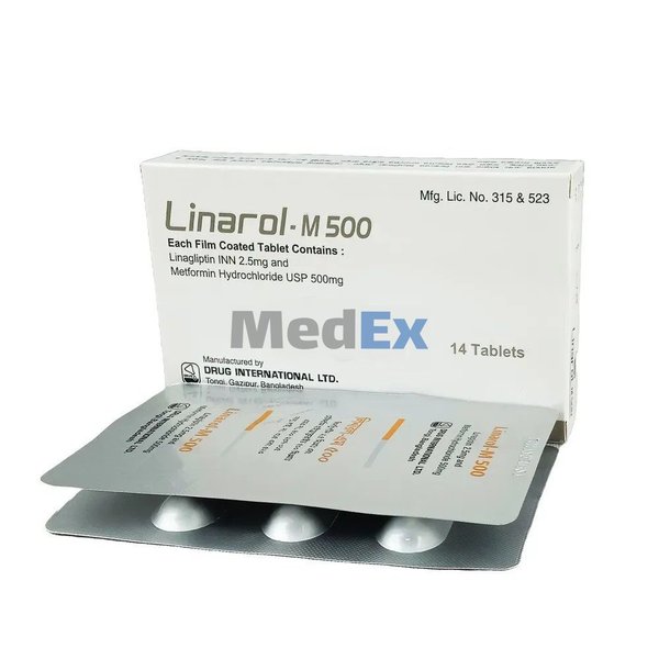 Linarol-M 2.5 mg+500 mg Packaging
