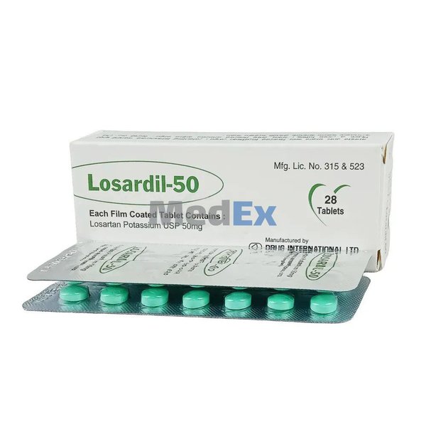Losardil 50 mg Packaging